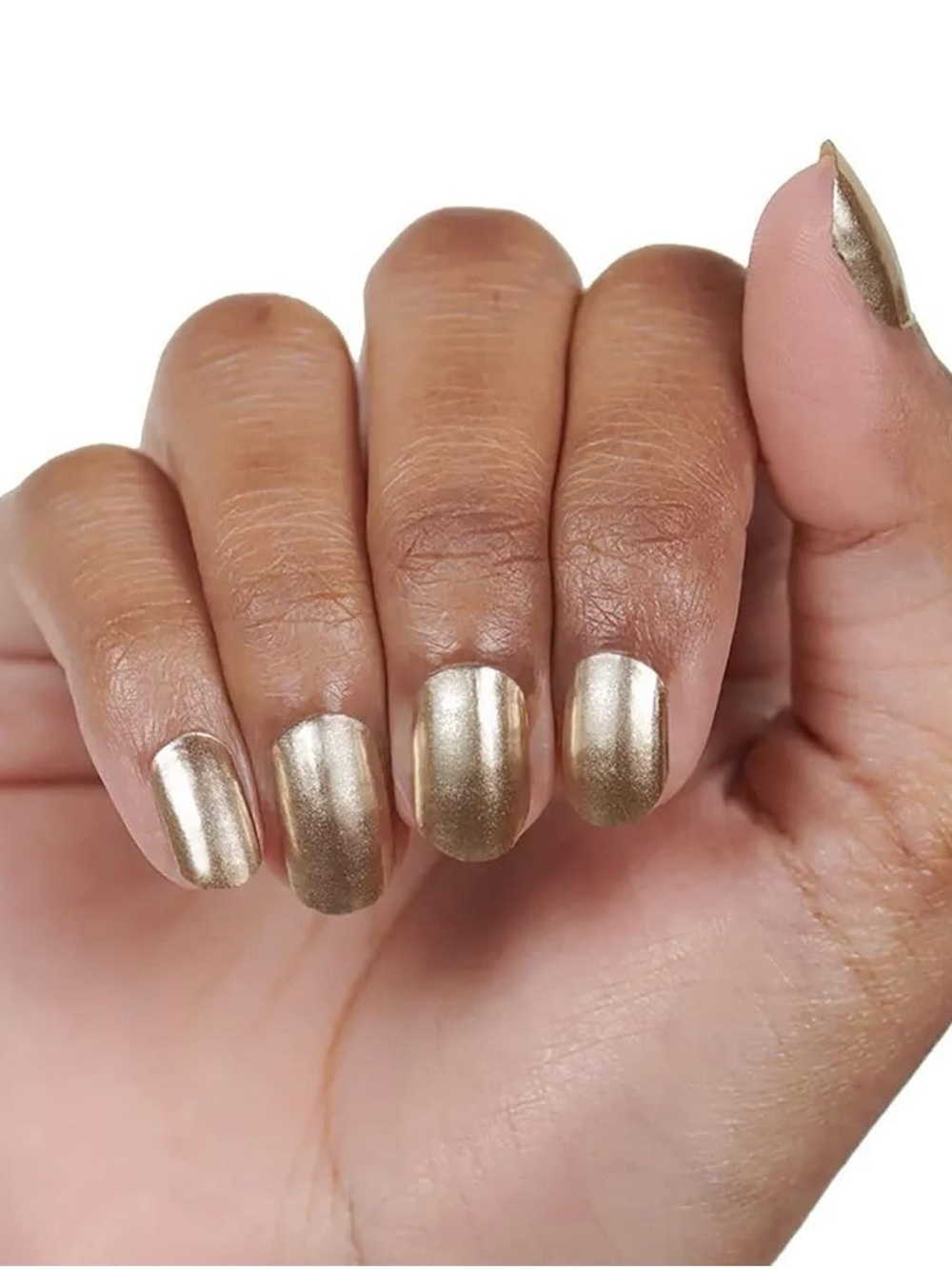 Color Street Stay Golden 100% Pure Nail Polish *RETIRED* Shiny Gold Metallic